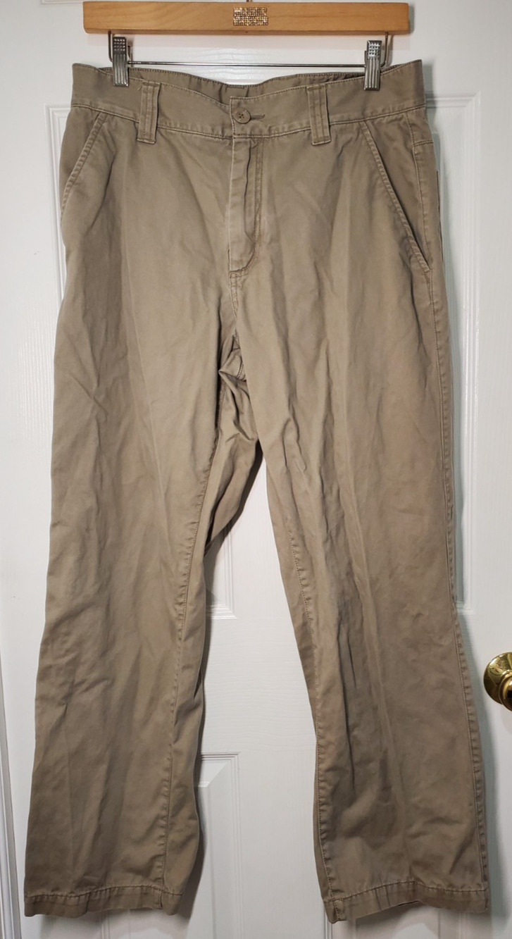 The North Face Motion Khaki Chino Pants Men 32 Brown Straight Leg Cotton Outdoor